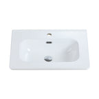 Integrated Glossy White Ceramic Sink