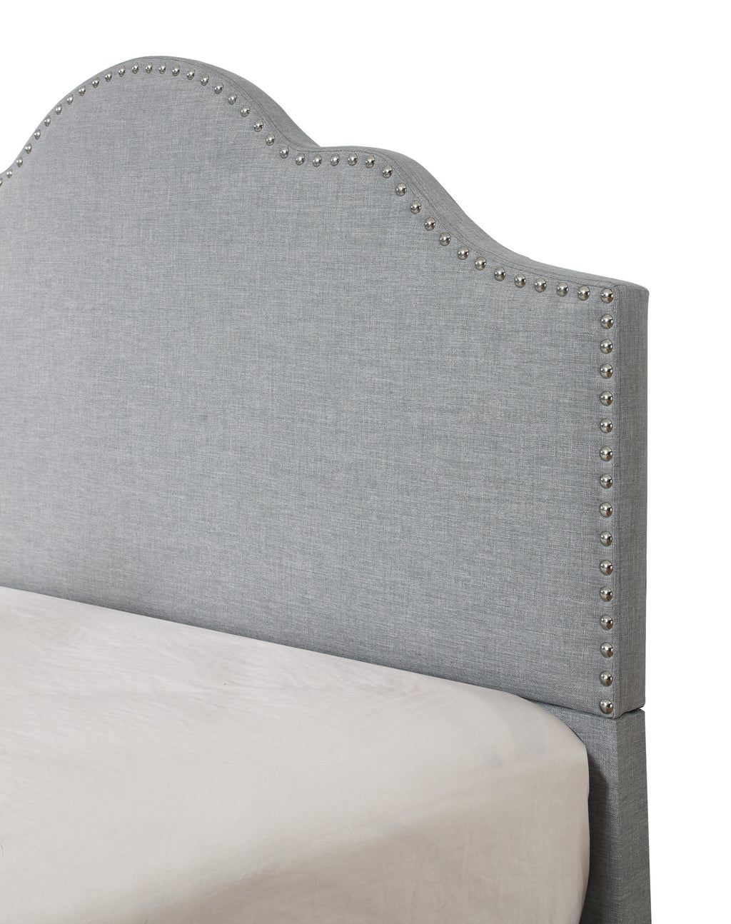 Gray Full Upholstered Bed