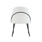 Gracie Metal Vegan Leather Dining Chair
