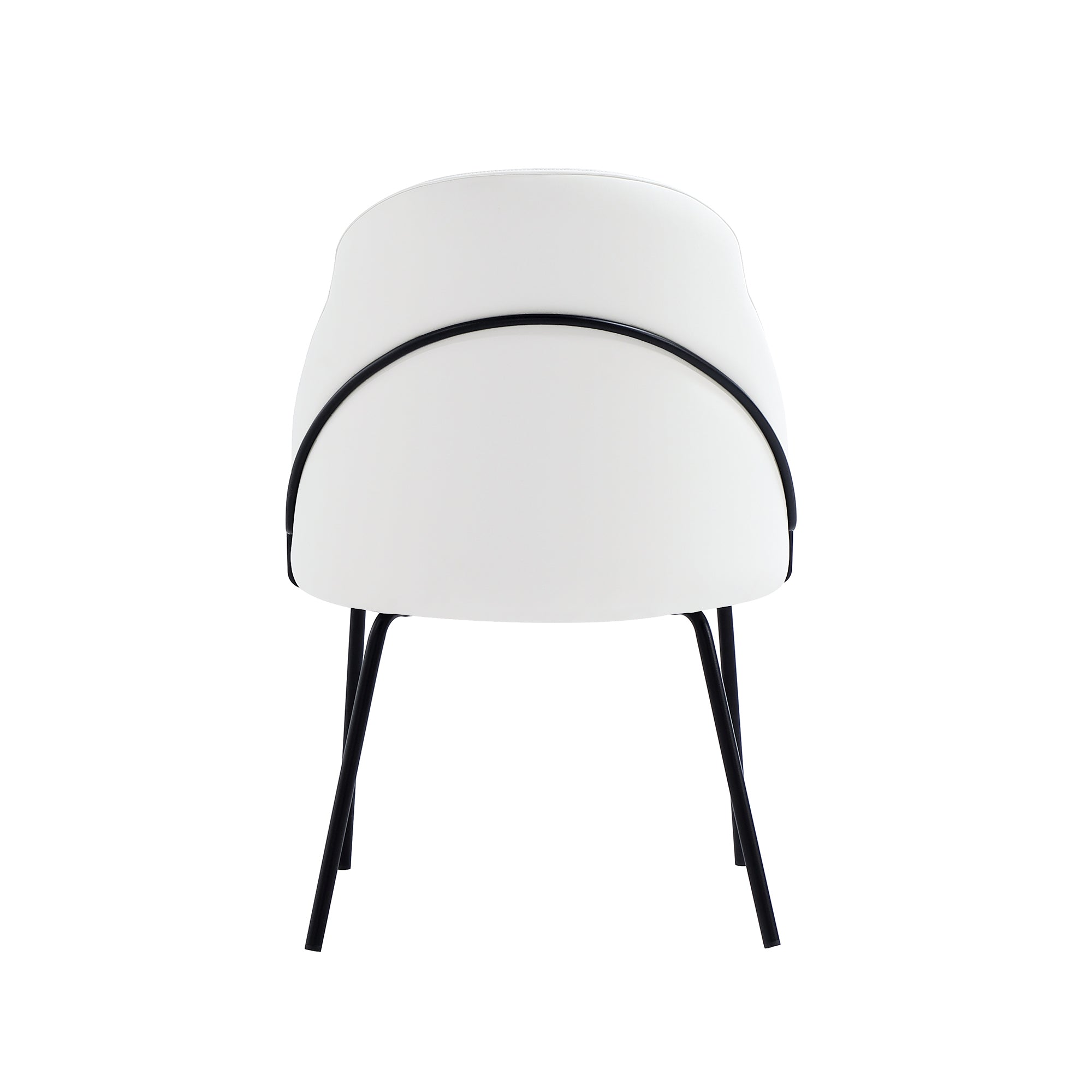 Gracie Metal Vegan Leather Dining Chair
