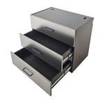 Astro Series 32 in. W x 28 in. H x 20 in. D Metal Wall Mounted Base Drawer Storage Cabinet