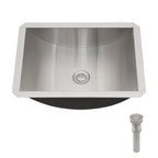 18"x13" Brushed Nickel Stainless Steel Undermount Bathroom Sink