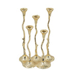 5-Light Cast Aluminum Taper Candle Holder