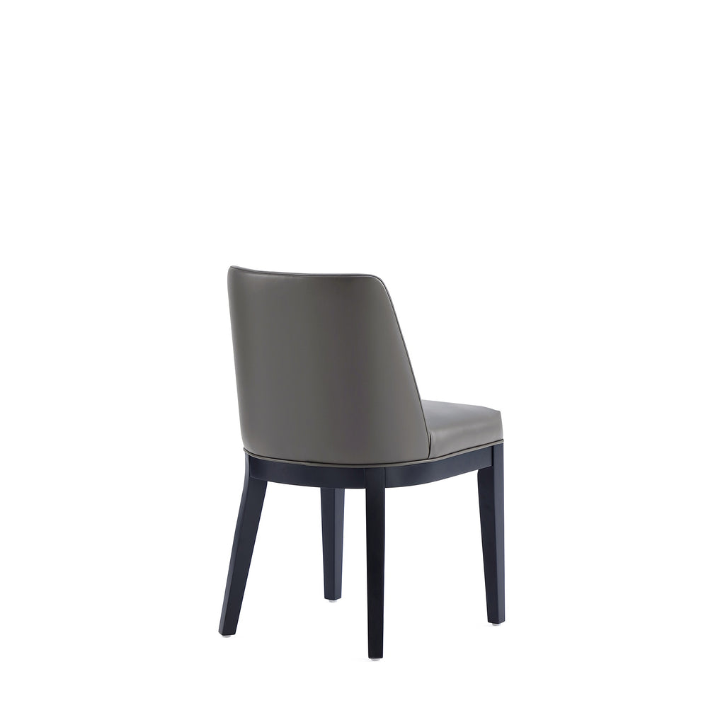 Gansevoort Wood Vegan Leather Dining Chair Set of 2