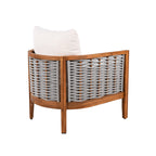 Outdoor Unique Tub Design Armchair with Woven Rope
