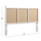 Barkley Cane and Solid Wood King Headboard