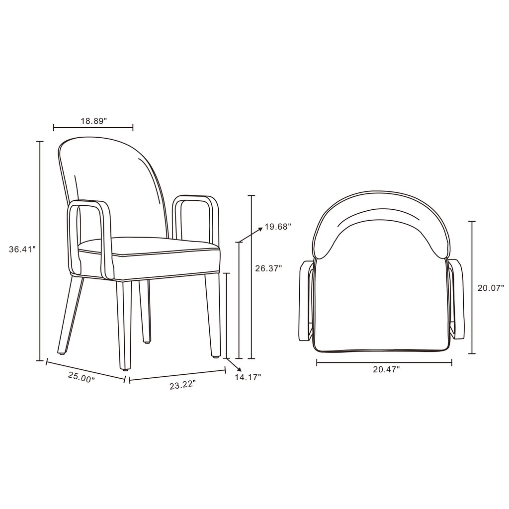 Hillman Wood Upholstered Armchair