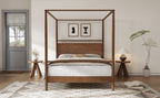 Solid Wood Canopy Bed Frame – King Size