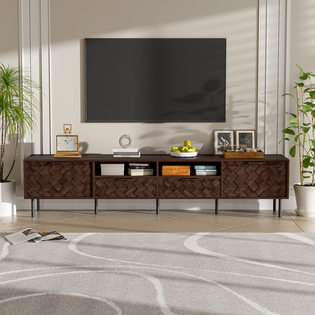 78 Inch Modern TV Stand for TVs Up to 85"