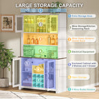 70.9" Kitchen Pantry Storage Cabinet