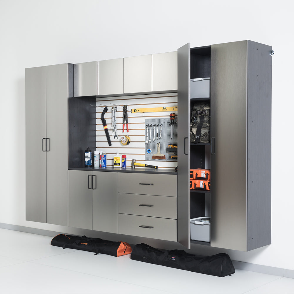 Astro Series 32 in. W x 28 in. H x 20 in. D Metal Wall Mounted Base Door Storage Cabinet