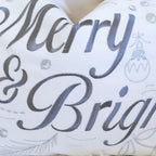 Merry & Bright Christmas Throw Pillow