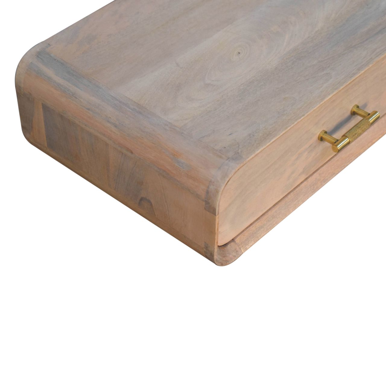 Solid Wood Sonoma T-Bar Wall-Mounted Nightstand, 1-Drawer