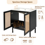30-Inch Bathroom Vanity Crafted From Natural Materials