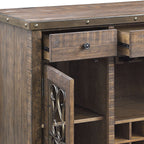 Raphaela Weathered Cherry Finish Server