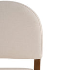 26" Seat Height Fabric & Rubberwood Bar Stool
