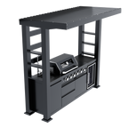 97-Inch 4-Burner Deluxe Stainless Steel Outdoor Kitchen Grill