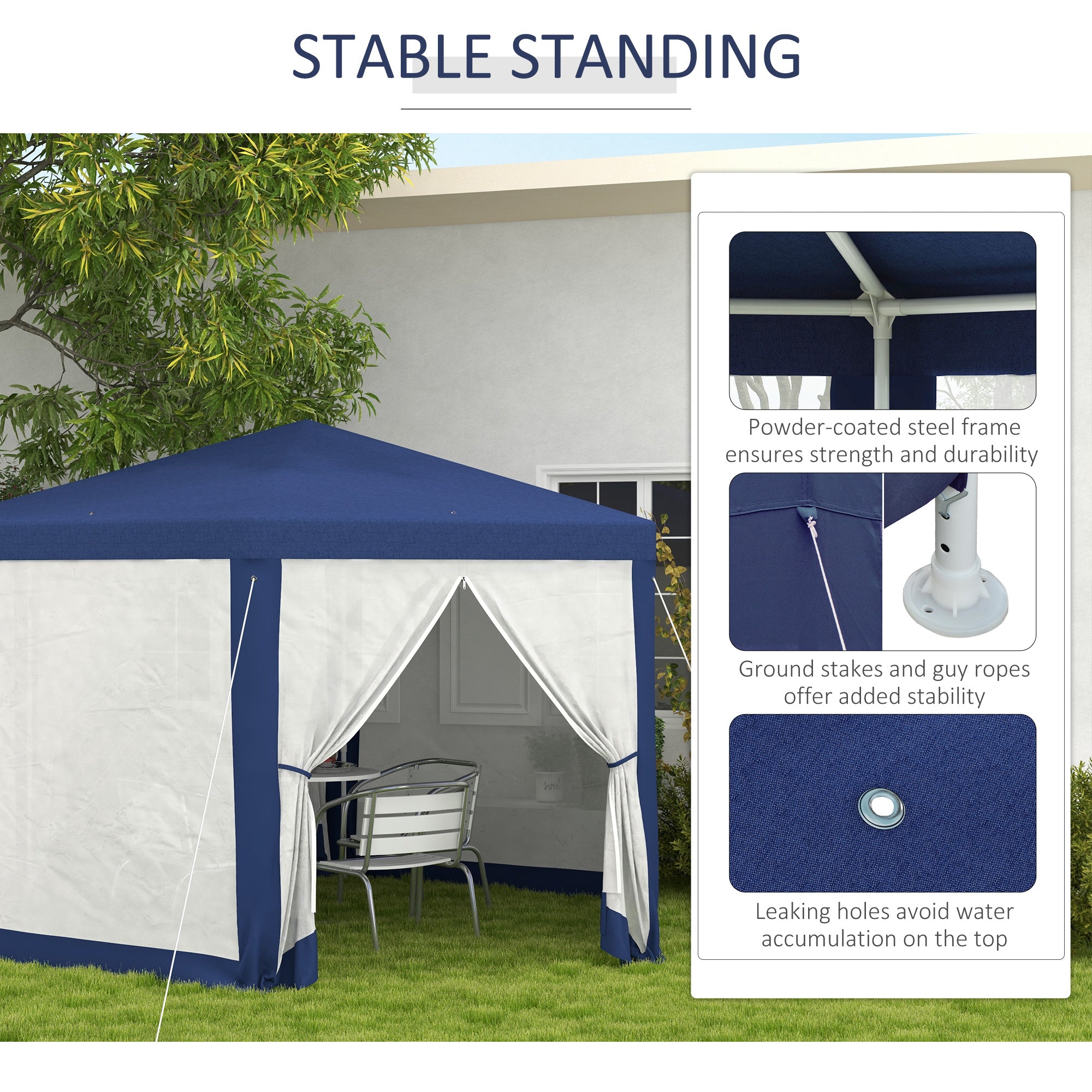 Outsunny Hexagon Outdoor Party Tent