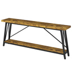 70.9" Extra Long Rustic Industrial Sofa Table