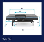 Twin Adjustable Sit to Stand Bed With Remote
