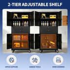 Metal Storage Cabinet with Two Drawers