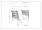 Santiago Outdoor Conversation Chair