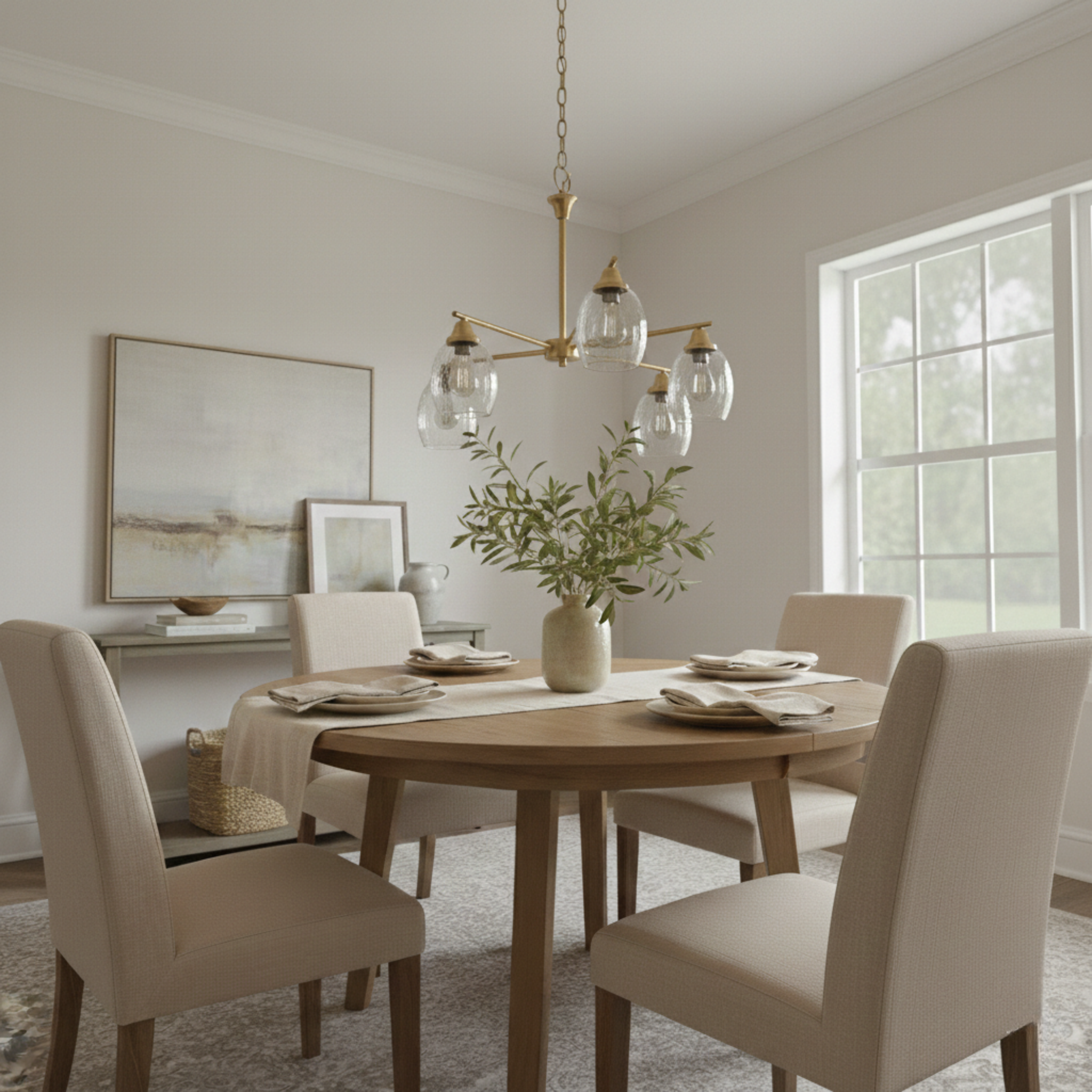 Elegance Five Lights Linear Arms with Golden