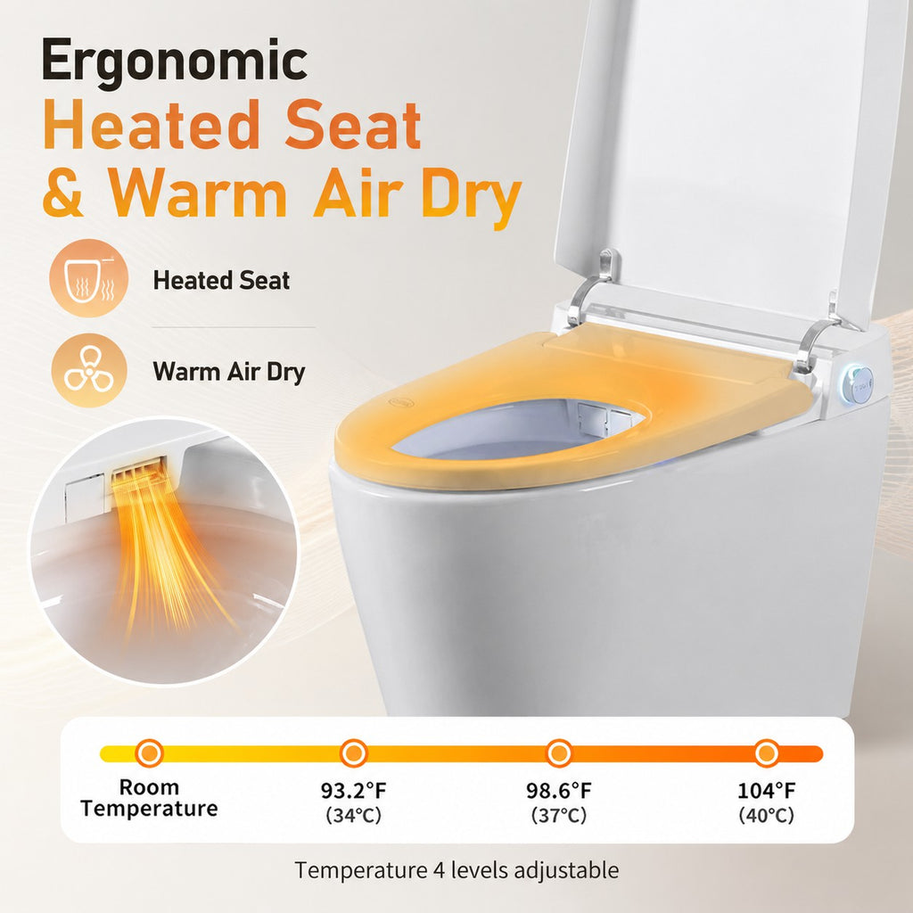 Smart Toilet With Built-In Bidet