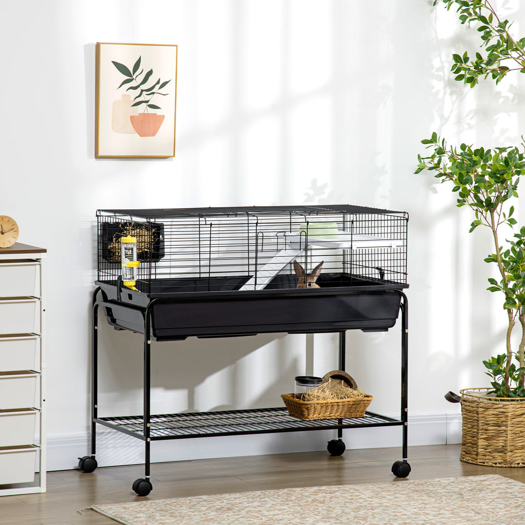 PawHut Two-Story Small Animal Cage Removable from Stand