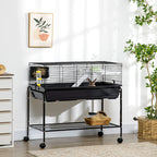 PawHut Two-Story Small Animal Cage Removable from Stand