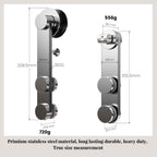 Frameless Single Sliding Shower Door with Towel Rail