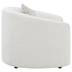 Rory Latte Sloped Arms Chair with Pillow