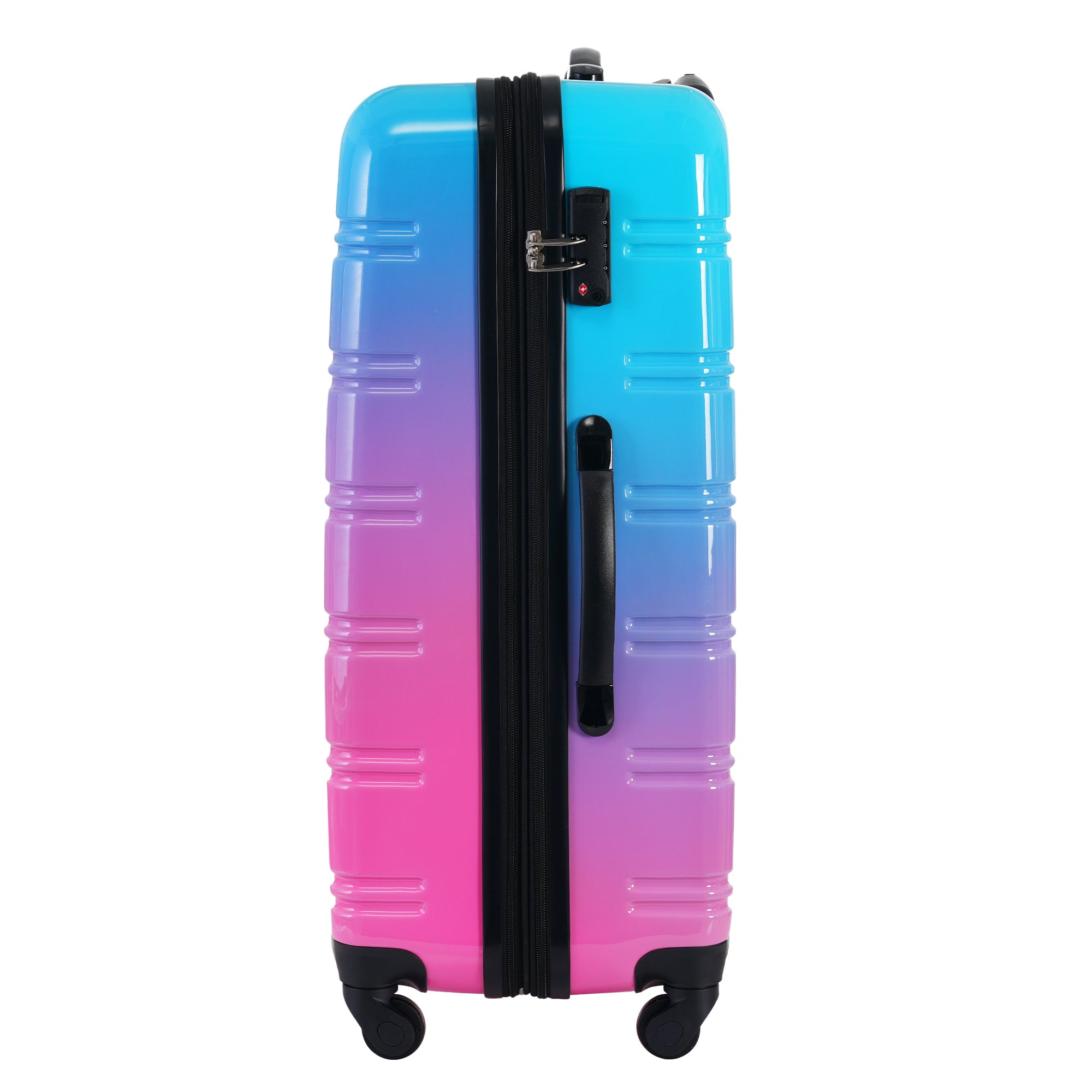Hardshell Luggage Sets - 3 Piece Gradient Color Expandable Suitcase