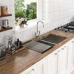 Undermount Double Bowl Kitchen Sink (50/50) in 16 Gauge Stainless Steel