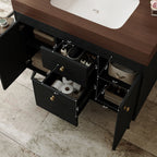 36" Modern Freestanding Bathroom Vanity with Sintered Stone Top