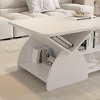 Engineered Wood Rounded Corner Rectangular Coffee Table