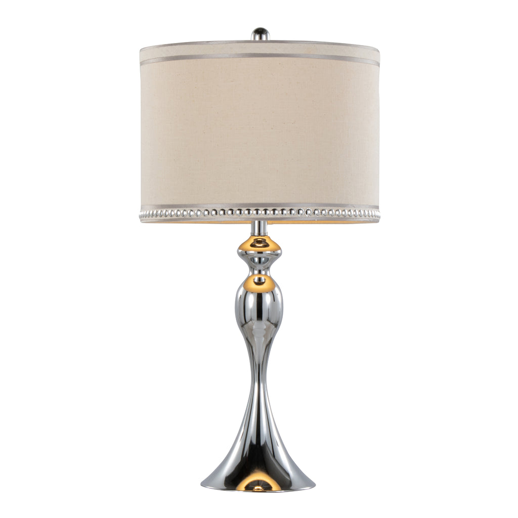 27" Contemporary Metal Table Lamp in Polished