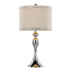 27" Contemporary Metal Table Lamp in Polished