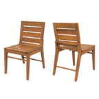 7 Piece Outdoor Acacia Wood Dining Set