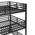 Full Over Full Over Full Bunk Bed with Slide
