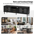 Vibe Haus 68.9'' Retro TV Stand for TVs up to 75 Inches