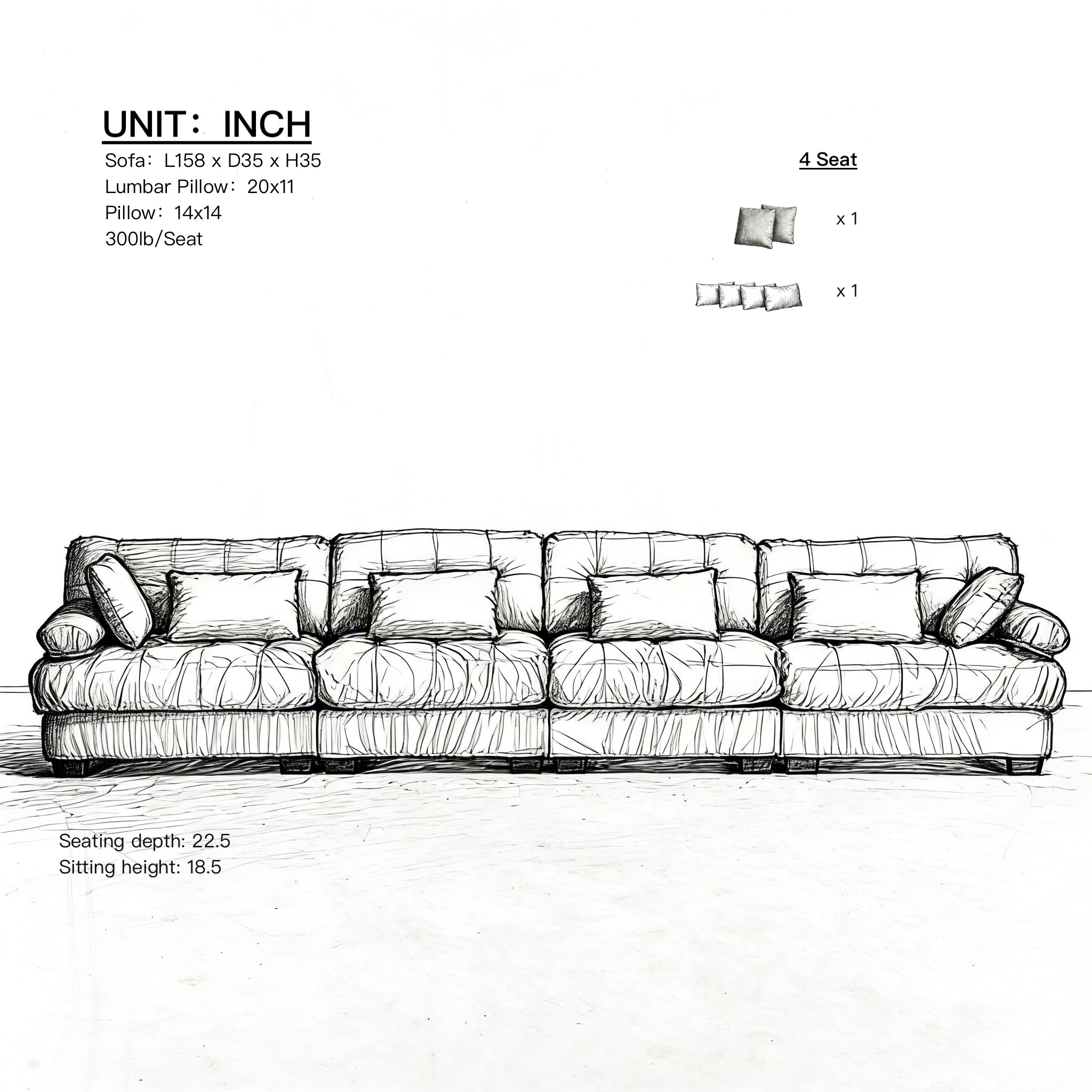 Modular Sectional Sofa Cloud Couch
