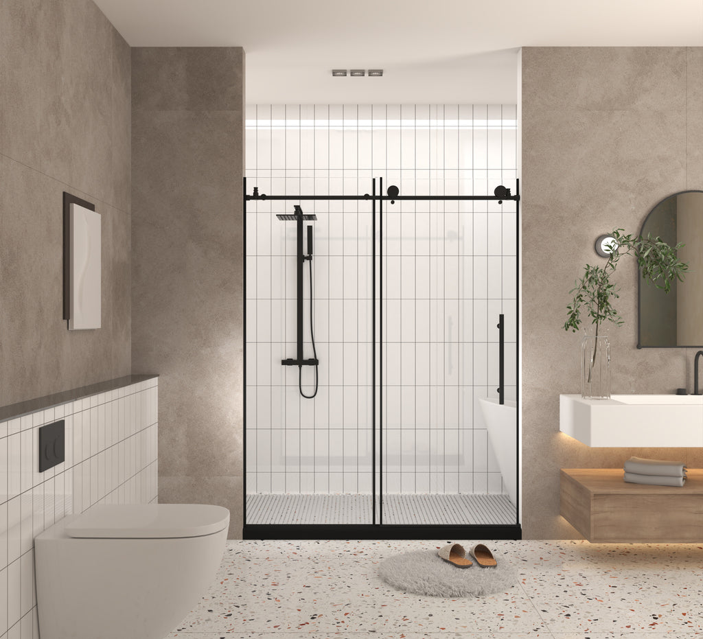 Frameless Shower Door 56-60" W x 76" H