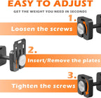 Square Dumbbell 9 in 1 Free Adjustable Dumbbell 50LBS
