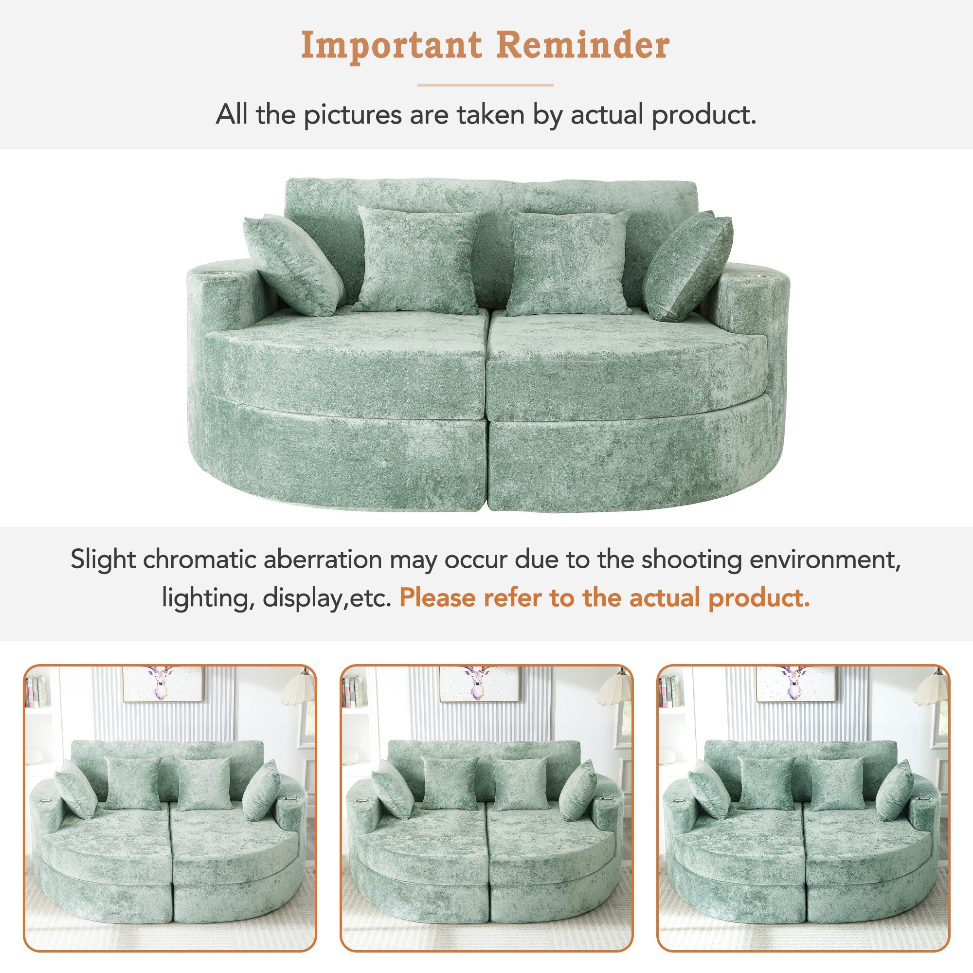 Full-Compressed Chaise Sofa