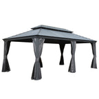 12' X 18' Hardtop Gazebo Outdoor Metal Gazebo