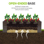 Woodgrain Aesthetic & Metal Strength: 8x4x2FT Galvanized Raised Garden Bed Kit