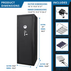 9.33 Cubic Ft Tall Biometric Rifle Safe