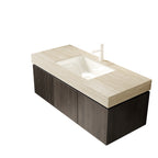 48" MURI Roma Travertine-Pattern Countertop and Undermount Basin