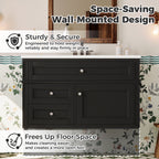 36'' Wall Mounted Bathroom Vanity